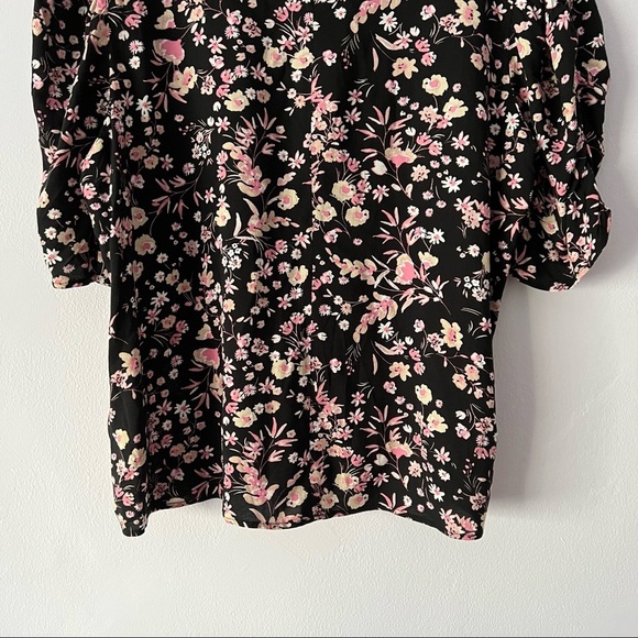 🍉 NWT b.young Floral Puffy Sleeve Blouse - Picture 7 of 12